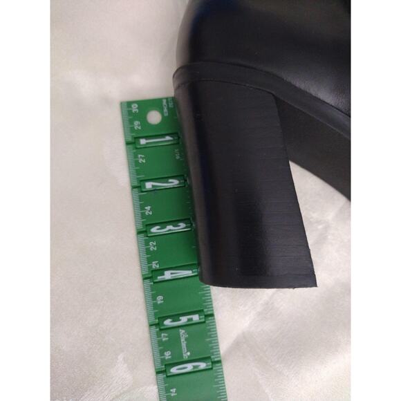 Steve Madden Boots Womens Size 11 Black Sparrow Block Heel Pointed Toe SPRW01S1 - Picture 6 of 6